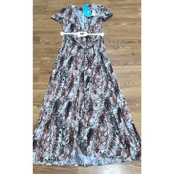 Melissa Odabash Viscose classic Lou Snake Long Dress size XS - Picture 6 of 12